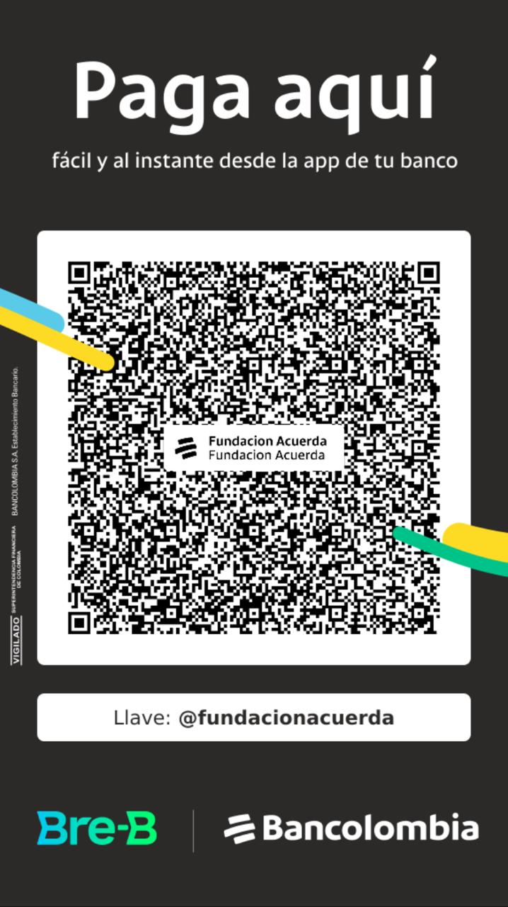 Código QR para pagar a Fundación Acuerda vía Bre-B / Bancolombia